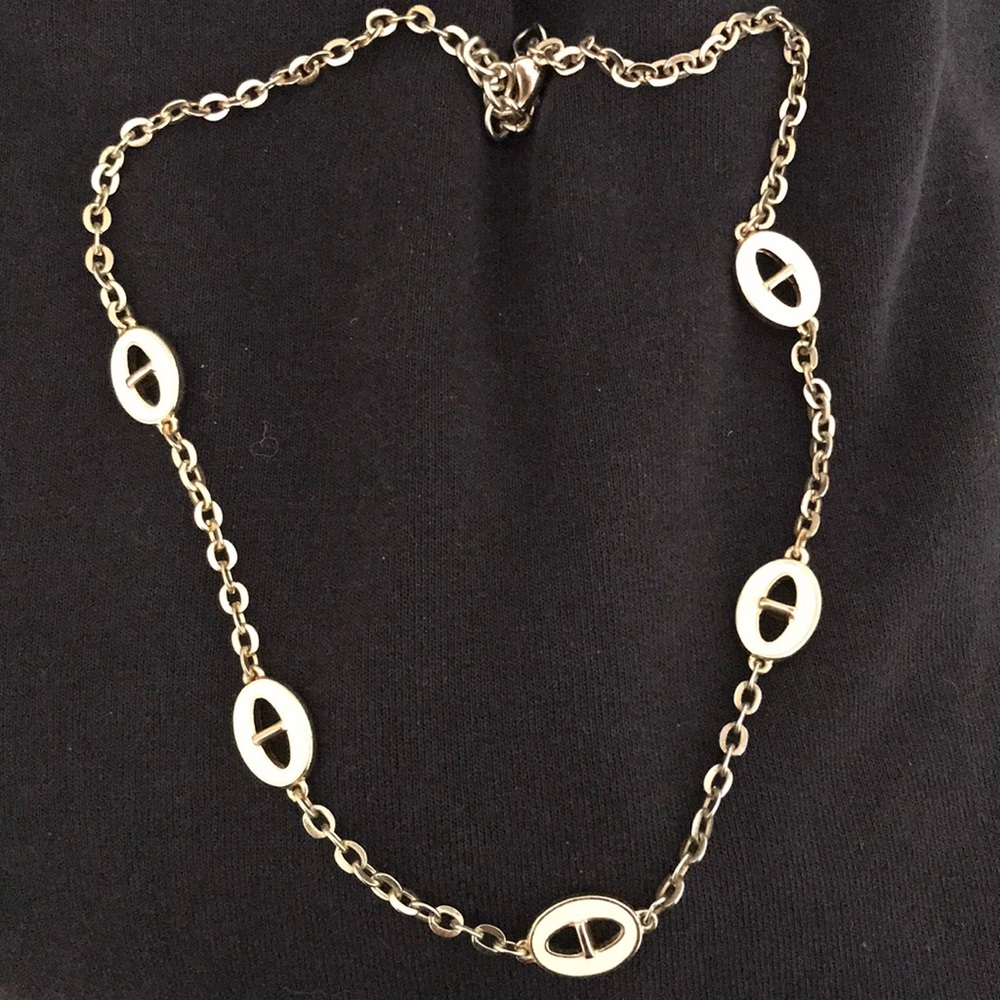 Gold and cream necklace